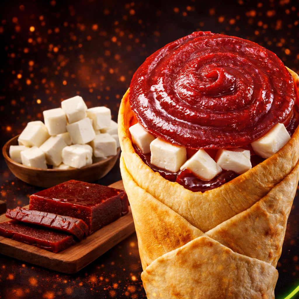 Shawarma de Goiabada com Queijo Coalho